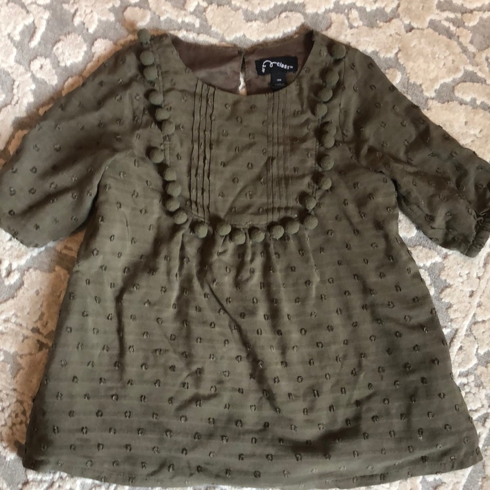 Art Class Pom Pom detail Dress